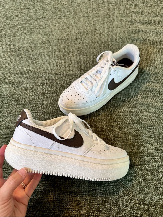 Nike Shoes - Nike Women’s Court Vision Alta Sneaker White/Black Size 6